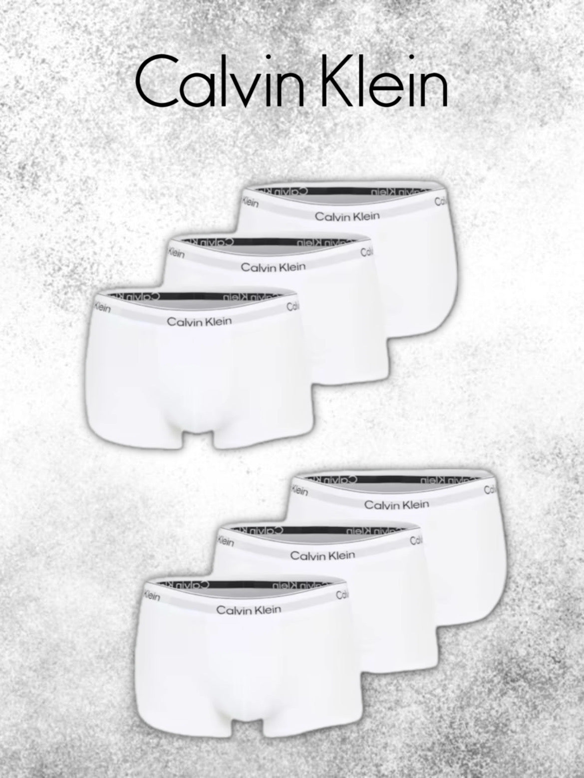 Calvin Klein Underwear Pack 6 Only White