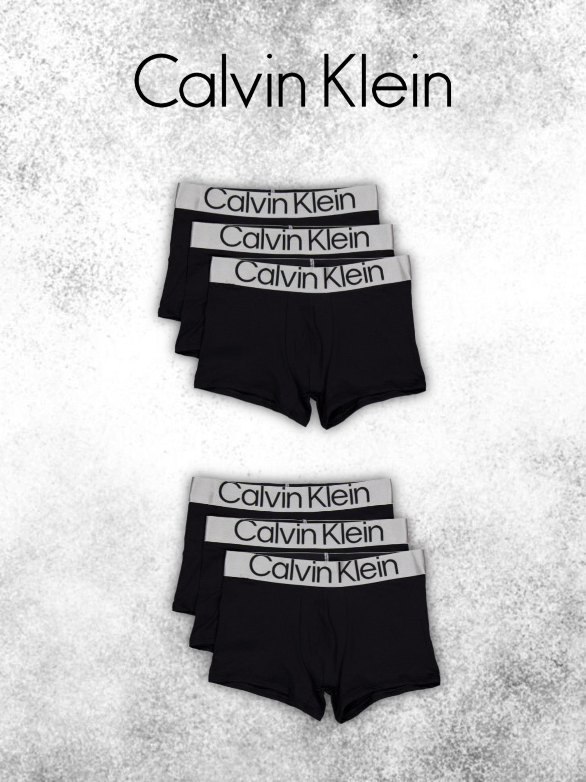 Calvin Klein Underwear Pack 6 Black Silver